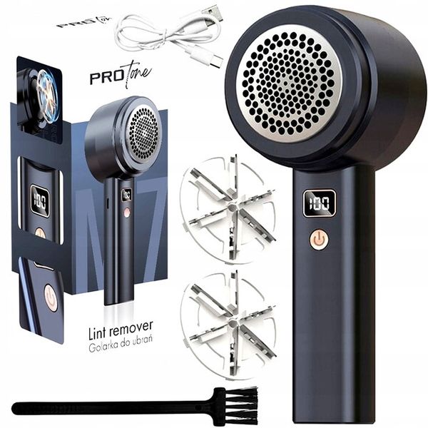 GOLARKA DO UBRAŃ TAPICERKI 8W AKUMULATOROWA +2 OSTRZA +LED +SUPER 3-SPEED zdjęcie 1