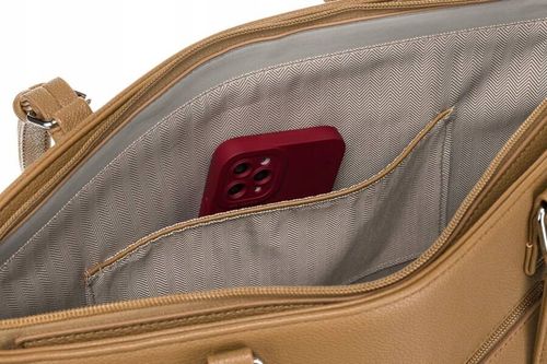 shopperka damska ze skóry ekologicznej z dodatkową portmonetką - rovicky na Arena.pl