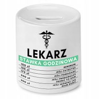 Skarbonka Dla Lekarza Doktora Stawka Godzinowa Z Nadrukiem Ze Zdjęciem