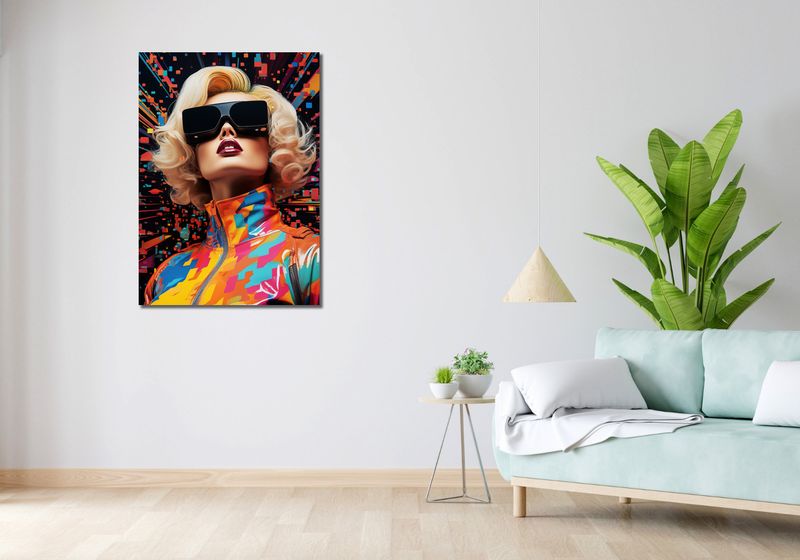 Obraz 70x100cm Retro Futuryzm zdjęcie 2