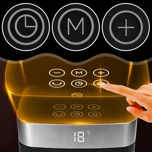 Termowentylator Farelka Cichy 2000W + Timer 4 Tryby Energooszczędny na Arena.pl