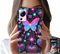 ETUI DO XIAOMI 13 LITE - KOLOROWY MOTYLEK SERCE MODNE WZORY CASE