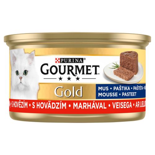 Gourmet Gold Karma dla kotów mus z wołowiną 85 g na Arena.pl