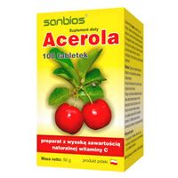 Acerola 500 Sabios 100tabl - witamina C z aceroli