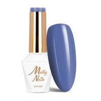 Lakier hybrydowy LED/UV Gel Polish MollyNails Blue Sky Nr 115 Blue 8g