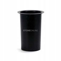 Elegancki WAZON z czarnego GRANITU WELEGANT10 na cmentarz StoneOnline