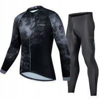 X-TIGER Strój Rowerowy Kolarski Komplet Zestaw Bluza Leginsy Getry ZIMA S