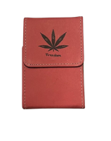 Łososiowe Koralowe Pudełko Etui na Paczkę Papierosów Liść Marychy Freedom