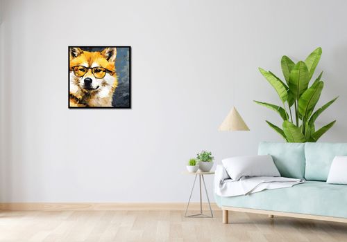 Plakat 60x60cm Intelektualny Psiak na Arena.pl