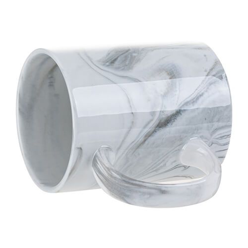 Kubek 330 ml do sublimacji - szary marmur zdjęcie 5