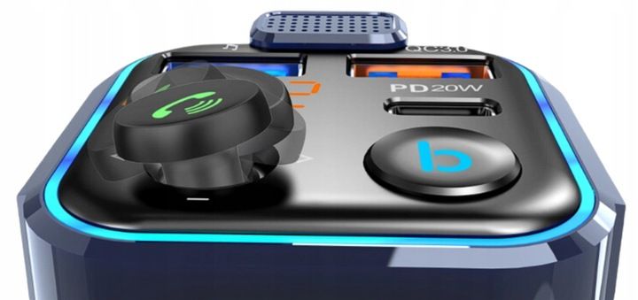 Transmiter Bluetooth do Samochodu Zestaw Głośnomówiący MP3 Ładowarka FM zdjęcie 6