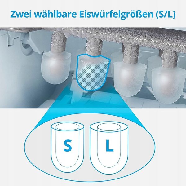 Kostkarka do lodu 2 rozmiary 12kg/24h 2,2L zdjęcie 6