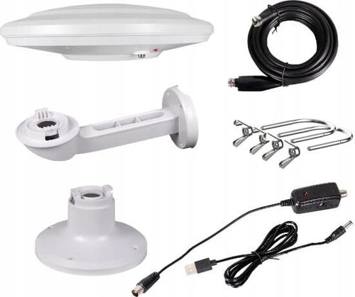 CYFROWA UNIWERSALNA MOBILNA ANTENA DVB-T/T2 BIAŁA na Arena.pl