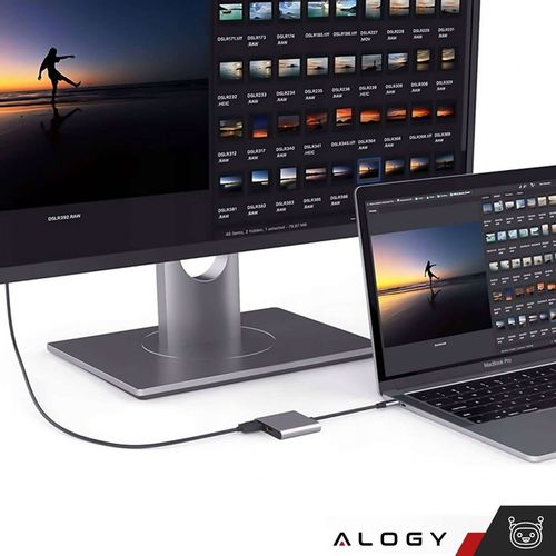 ROZDZIELACZ ADAPTER HUB HDMI TYPE-C DO MACBOOK AIR PRO 13 14 15 16 M1 M2 M3 na Arena.pl