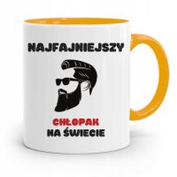 Kubek Żółty Dla Chłopaka Najfajniejszy Chłopak Z Nadrukiem Ze Zdjęciem