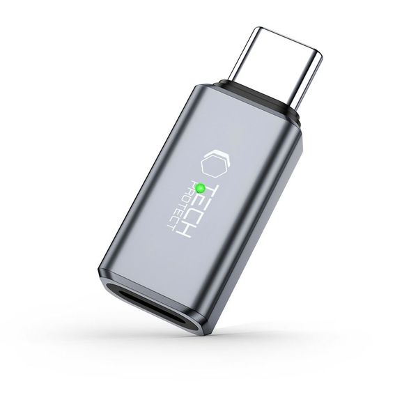 Adapter Tech-Protect UltraBoost USB-C do Lightning Słuchawki Szary zdjęcie 1