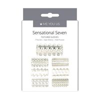 stymulator  me you us sensual seven textured sleeves transparent small