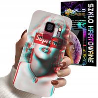 ETUI DO SAMSUNG S9 - Monroe MODNE KOBIECE WZORY + SZKŁO