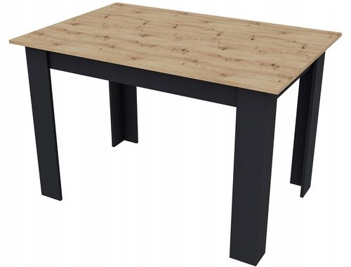 Stół do Jadalni Kuchni Salonu 110x70 Dąb Craft/Czarny NOWOCZESNY LOFT na Arena.pl