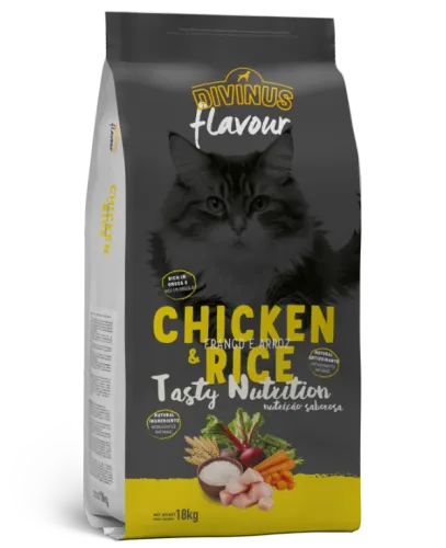 Divinus FLAVOUR dla dorosłego kota kurczak z ryżem 18 kg na Arena.pl