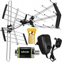 ANTENA DO TV NAZIEMNEJ DVB-T2 KIERUNKOWA COMBO 4K MUX8 LTE WZMACNIACZ MOCNA