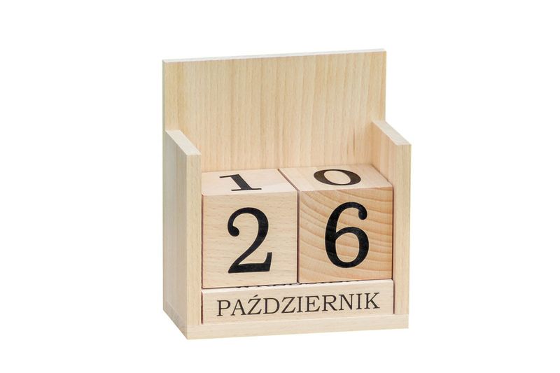Wieczny kalendarz z drewna #1 zdjęcie 1