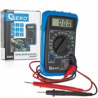 MULTIMETR MIERNIK PRĄDU CYFROWY ELEKTRYCZNY LCD Z BUZEREM GEKO