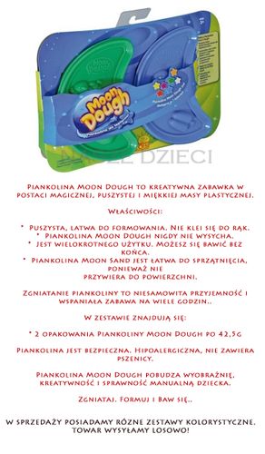 MOON DOUGH 91003 PIANKOLINA ZESTAW PODWOJN na Arena.pl