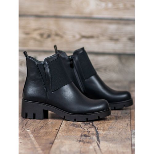 Czarne Botki Na Platformie r.36 na Arena.pl