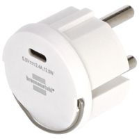 Adapter USB-C do Gniazd IP44 i Bębnów Brennenstuhl 2.4A 12W Mini Ładowarka