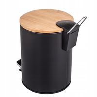 Zestaw akcesoriów łazienkowych kosz i szczotka do WC Altom Design czarny