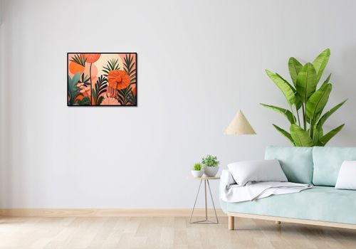 Plakat 65x50cm Koralowy Ogród na Arena.pl