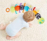 Zabawka Sensoryczna dla Niemowląt Gąsienica Muzyczna Pluszowa Antystresowa