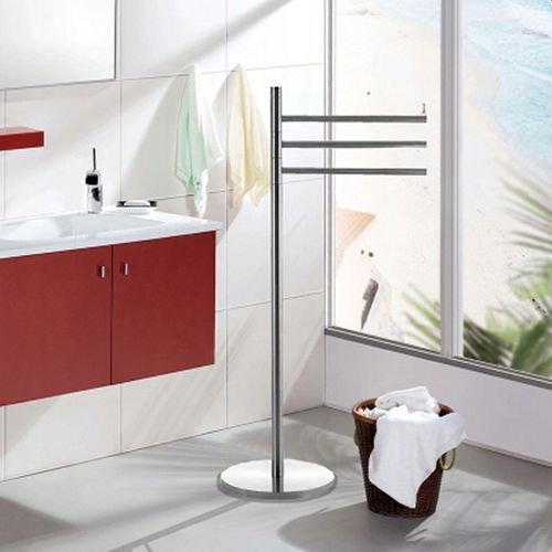 STOJAK na RĘCZNIKI wieszak 3 RAMIONA obrotowe na Arena.pl