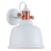 Kinkiet LAMPA ścienna TREPPO MBM-2987/1 W Italux industrialna OPRAWA regulowana loft biała