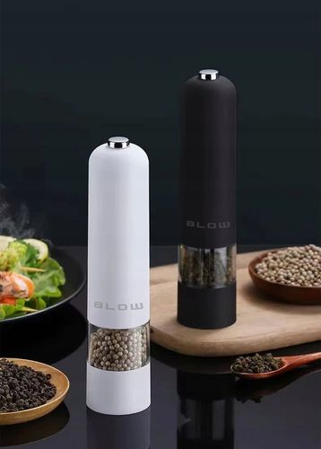 ELEKTRYCZNY MŁYNEK DO SOLI I PIEPRZU PRZYPRAW REGULACJA MIELENIA ZESTAW 2x na Arena.pl