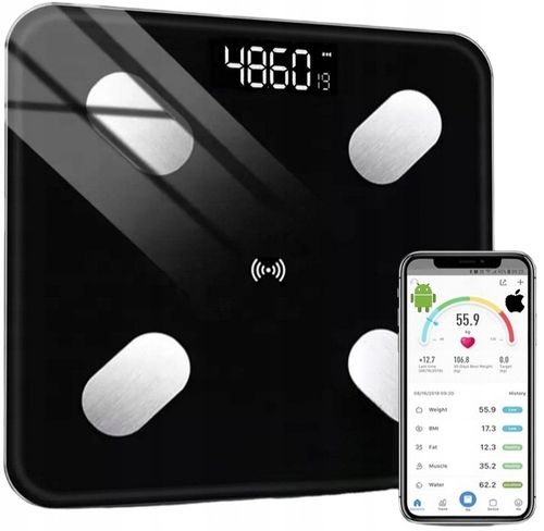 WAGA ŁAZIENKOWA ANALITYCZNA SLIM 180KG SMART+ 31w1 ANDROID iOS na Arena.pl