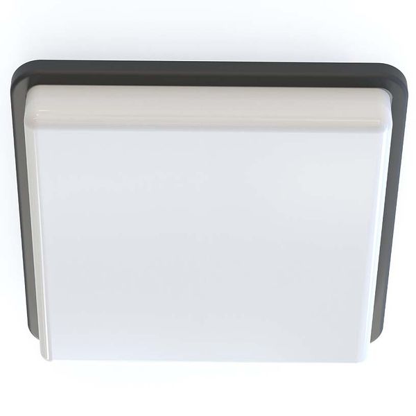 Czarna lampa natynkowa Tahoe 10038 plafoniera łazienkowa kwadrat zdjęcie 1