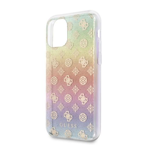 Guess 4G Peony Electroplated Pattern - Etui iPhone 11 Pro (tęczowy) na Arena.pl