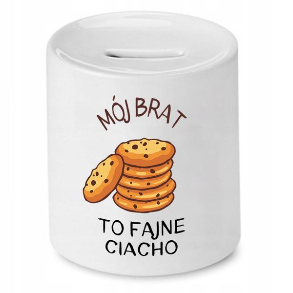 Skarbonka Dla Brata To Fajne Ciacho Prezent Z Nadrukiem Ze Zdjęciem zdjęcie 1
