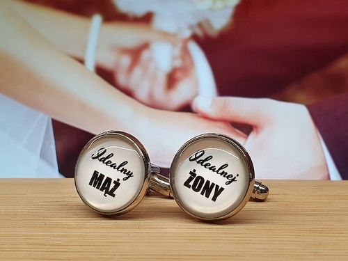 FINIA Spinki do Mankietów do z Datą Ślubu dla Pana Młodego Ślub Data na Arena.pl