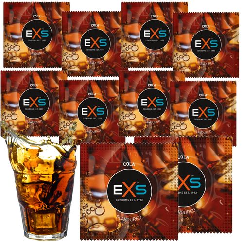 Smakowe Prezerwatywy Exs Cola O Smaku I Zapachu Coli 10 Sztuk na Arena.pl