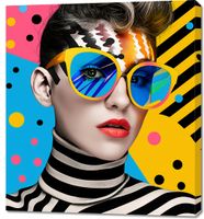 Obraz 90x100cm Spojrzenie Barwnej Duszy