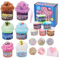 6 SZT DIY ZESTAW TWORZENIA SLIME STWÓRZ SWÓJ NIEPOWTARZALNY SLIME