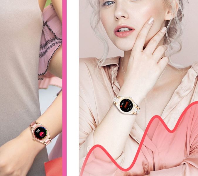 Smartwatch Damski Rubicon RNCE82 Różowy zdjęcie 14