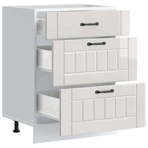 Szafka kuchenna dolna Lucca biała, materiał drewnopochodny na Arena.pl