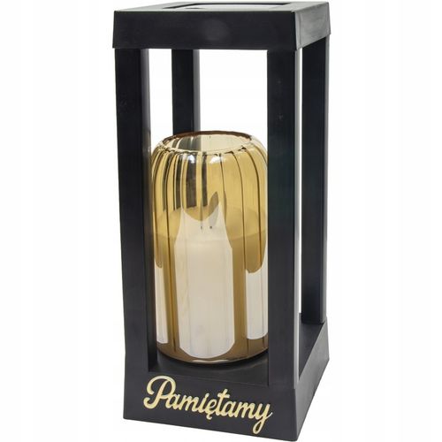 Solarny znicz LED STATUETKA NA CMENTARZ GRÓB DUŻA wieczna lampka na baterie na Arena.pl