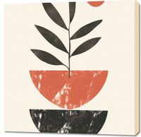 Obraz 90x90cm Roślinna Sztuka