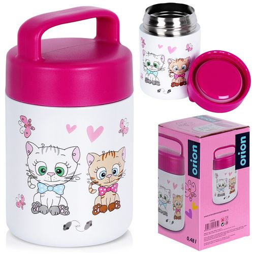 Termos obiadowy stalowy KOTEK 450 ml na Arena.pl