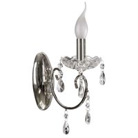 Ścienna lampa AURORA 21-96121 pałacowa z kryształkami glamour chrom